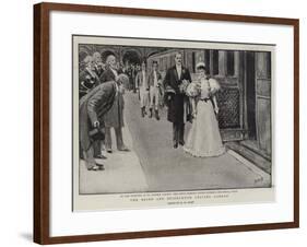 The Bride and Bridegroom Leaving London-Henry Marriott Paget-Framed Giclee Print