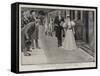 The Bride and Bridegroom Leaving London-Henry Marriott Paget-Framed Stretched Canvas