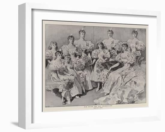 The Bride and Her Bridesmaids-William Small-Framed Giclee Print