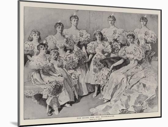 The Bride and Her Bridesmaids-William Small-Mounted Giclee Print
