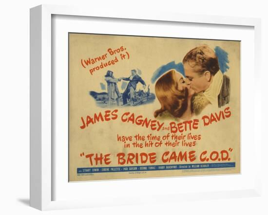 The Bride Came C.O.D., 1941-null-Framed Art Print