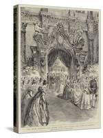 The Bride Entering the Chapel with Her Father, the Duke of Coburg-null-Stretched Canvas