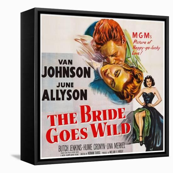 The Bride Goes Wild, from Top: Van Johnson, June Allyson, Arlene Dahl, 1948-null-Framed Stretched Canvas