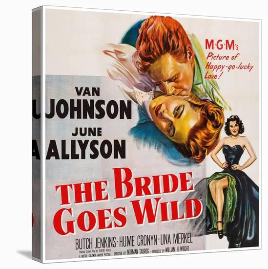 The Bride Goes Wild, from Top: Van Johnson, June Allyson, Arlene Dahl, 1948-null-Stretched Canvas