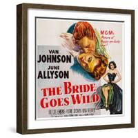 The Bride Goes Wild, from Top: Van Johnson, June Allyson, Arlene Dahl, 1948-null-Framed Art Print