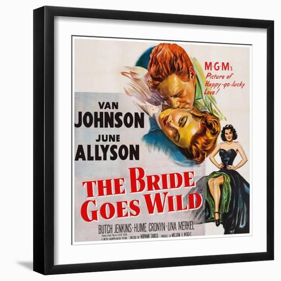 The Bride Goes Wild, from Top: Van Johnson, June Allyson, Arlene Dahl, 1948-null-Framed Art Print