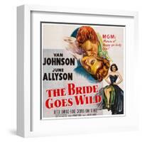 The Bride Goes Wild, from Top: Van Johnson, June Allyson, Arlene Dahl, 1948-null-Framed Art Print