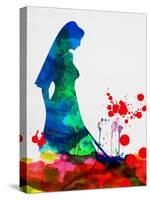 The Bride in Blood Watercolor-Lora Feldman-Stretched Canvas