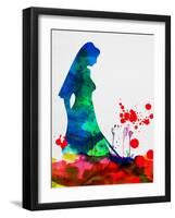 The Bride in Blood Watercolor-Lora Feldman-Framed Art Print