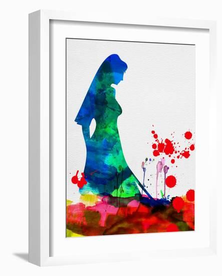 The Bride in Blood Watercolor-Lora Feldman-Framed Art Print