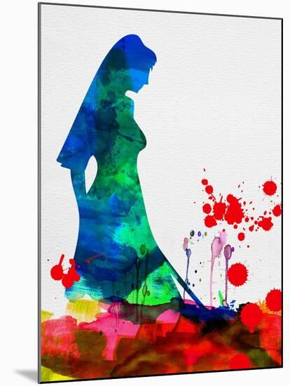 The Bride in Blood Watercolor-Lora Feldman-Mounted Art Print