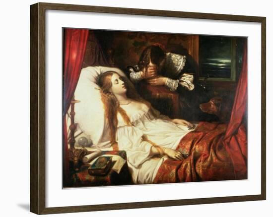 The Bride in Death, 1839-Thomas Jones Barker-Framed Giclee Print