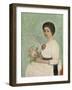 The Bride Josine (Oil on Cardboard)-Jacobs Smits-Framed Giclee Print