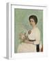 The Bride Josine (Oil on Cardboard)-Jacobs Smits-Framed Giclee Print