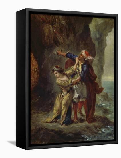 The Bride of Abydos, 1843-Eugene Delacroix-Framed Stretched Canvas