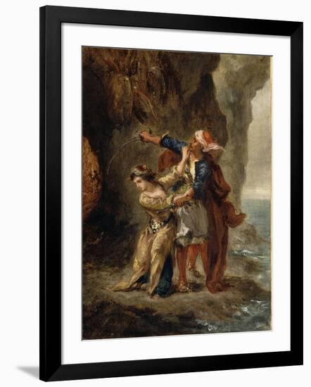 The Bride of Abydos (Byron. Canto Ii. Stanza Xxiii)-Eugene Delacroix-Framed Giclee Print