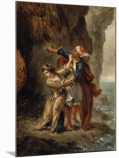 The Bride of Abydos (Byron. Canto Ii. Stanza Xxiii)-Eugene Delacroix-Mounted Giclee Print