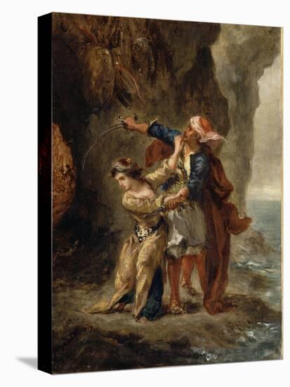 The Bride of Abydos (Byron. Canto Ii. Stanza Xxiii)-Eugene Delacroix-Stretched Canvas