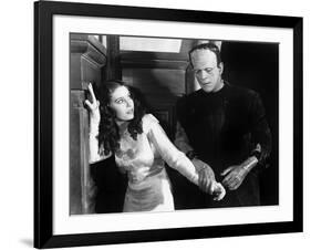 THE BRIDE OF FRANKENSTE 1935 directed by JAMES WHALE Boris Karloff (b/w photo)-null-Framed Photo