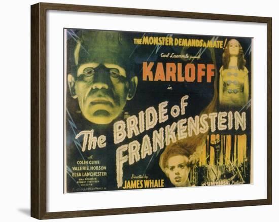 The Bride of Frankenstein, 1935-null-Framed Art Print