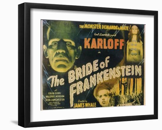 The Bride of Frankenstein, 1935-null-Framed Art Print