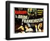 The Bride of Frankenstein, Boris Karloff, Elsa Lanchester, Colin Clive, Valerie Hobson, 1935-null-Framed Art Print