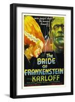 The Bride of Frankenstein, Elsa Lanchester, Boris Karloff, 1935-null-Framed Art Print