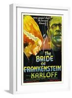 The Bride of Frankenstein, Elsa Lanchester, Boris Karloff, 1935-null-Framed Art Print