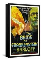 The Bride of Frankenstein, Elsa Lanchester, Boris Karloff, 1935-null-Framed Stretched Canvas