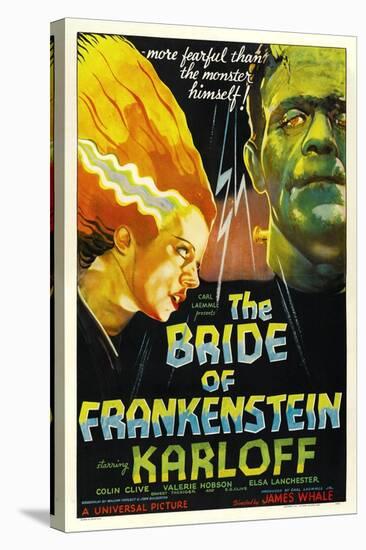 The Bride of Frankenstein, Elsa Lanchester, Boris Karloff, 1935-null-Stretched Canvas