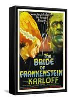 The Bride of Frankenstein, Elsa Lanchester, Boris Karloff, 1935-null-Framed Stretched Canvas