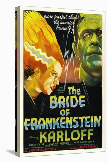 The Bride of Frankenstein, Elsa Lanchester, Boris Karloff, 1935-null-Stretched Canvas