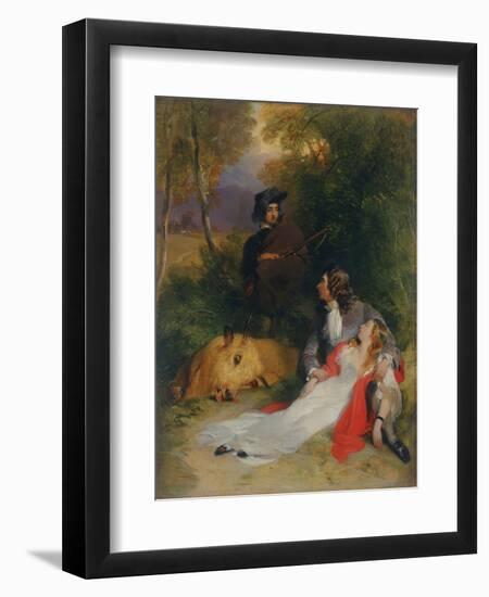 The Bride of Lammermoor, before 1830 (Oil on Panel)-Edwin Landseer-Framed Giclee Print