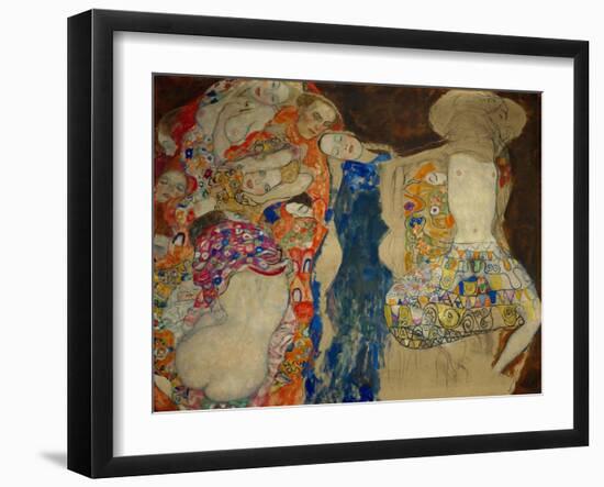 The Bride. Oil on canvas (1917-1918) (unfinished) 166 x 190 cm.-Gustav Klimt-Framed Giclee Print