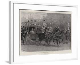 The Bride's Procession Leaving Marlborough House-John Charlton-Framed Giclee Print