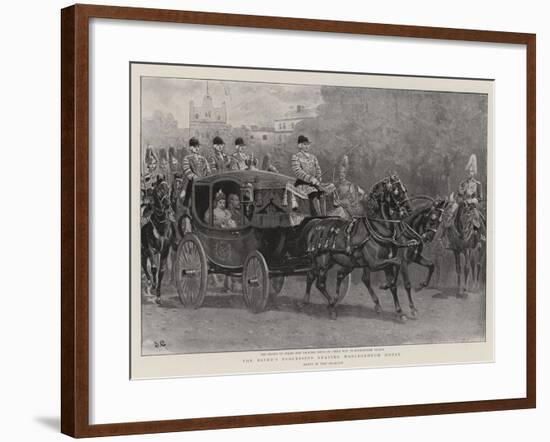 The Bride's Procession Leaving Marlborough House-John Charlton-Framed Giclee Print