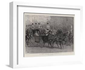 The Bride's Procession Leaving Marlborough House-John Charlton-Framed Giclee Print