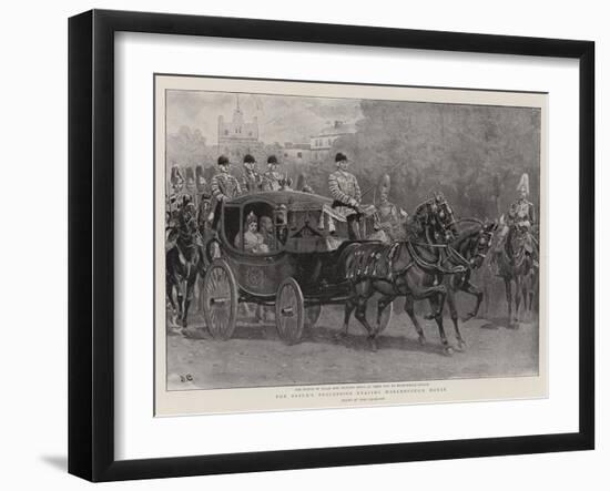 The Bride's Procession Leaving Marlborough House-John Charlton-Framed Giclee Print