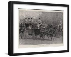 The Bride's Procession Leaving Marlborough House-John Charlton-Framed Giclee Print