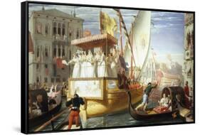 The Brides of Venice Being Taken to the Wedding, c.1528-John Rogers Herbert-Framed Stretched Canvas