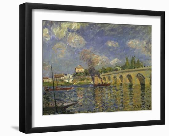 The Bridge, 1871-Alfred Sisley-Framed Giclee Print