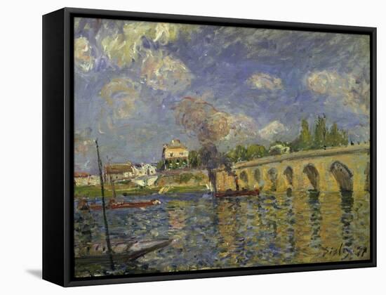 The Bridge, 1871-Alfred Sisley-Framed Stretched Canvas