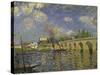 The Bridge, 1871-Alfred Sisley-Stretched Canvas