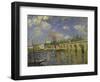 The Bridge, 1871-Alfred Sisley-Framed Giclee Print