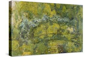 The Bridge across the Lily Pond (Le Passerelle Sur Le Bassin Aux Nymphéas), 1919-Claude Monet-Stretched Canvas