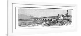 The Bridge across the Zendeh-Rud, Isfahan, Iran, 1895-null-Framed Giclee Print