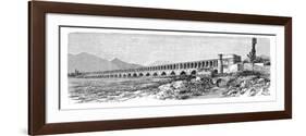 The Bridge across the Zendeh-Rud, Isfahan, Iran, 1895-null-Framed Giclee Print