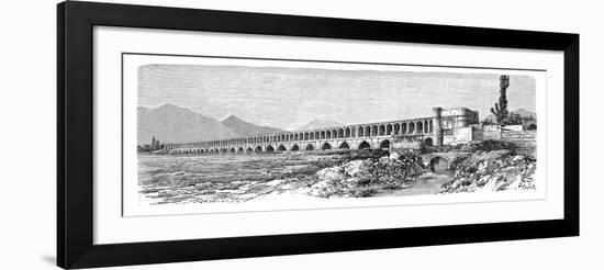The Bridge across the Zendeh-Rud, Isfahan, Iran, 1895-null-Framed Giclee Print