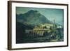 The Bridge and the Church of St Francis in Cava-Pitloo Anton Sminck-Framed Giclee Print