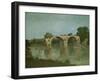 The Bridge at Ambrussum-Gustave Courbet-Framed Giclee Print